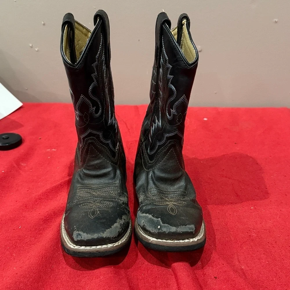 Children's Western Black Boots
